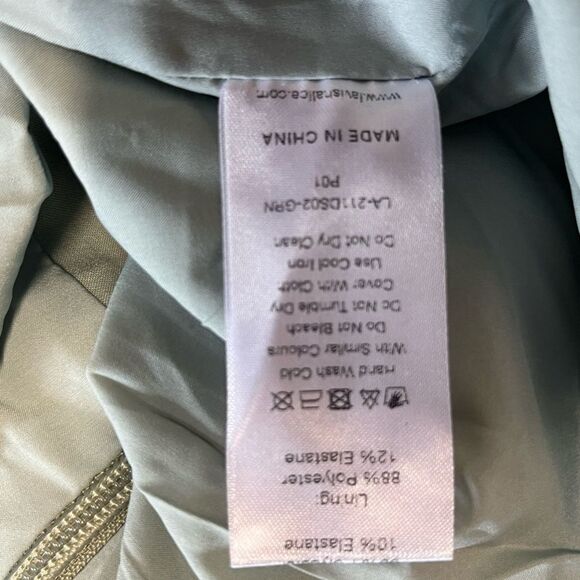 NWT Lavish Alice | Sage Green Pleated Cape Sleeve Midi Dress 4 - Picture 8 of 11